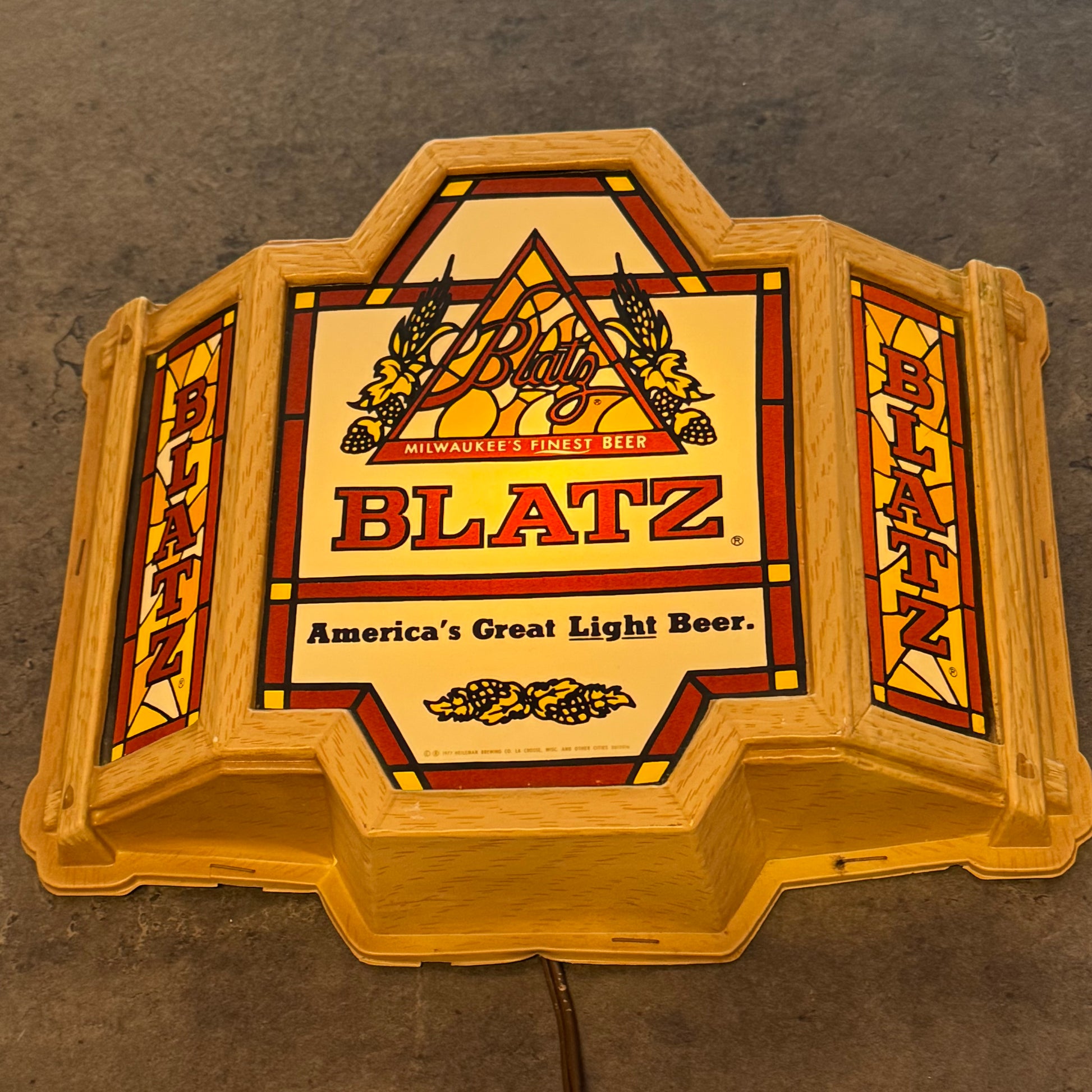 Illuminated Blatz Beer Sign