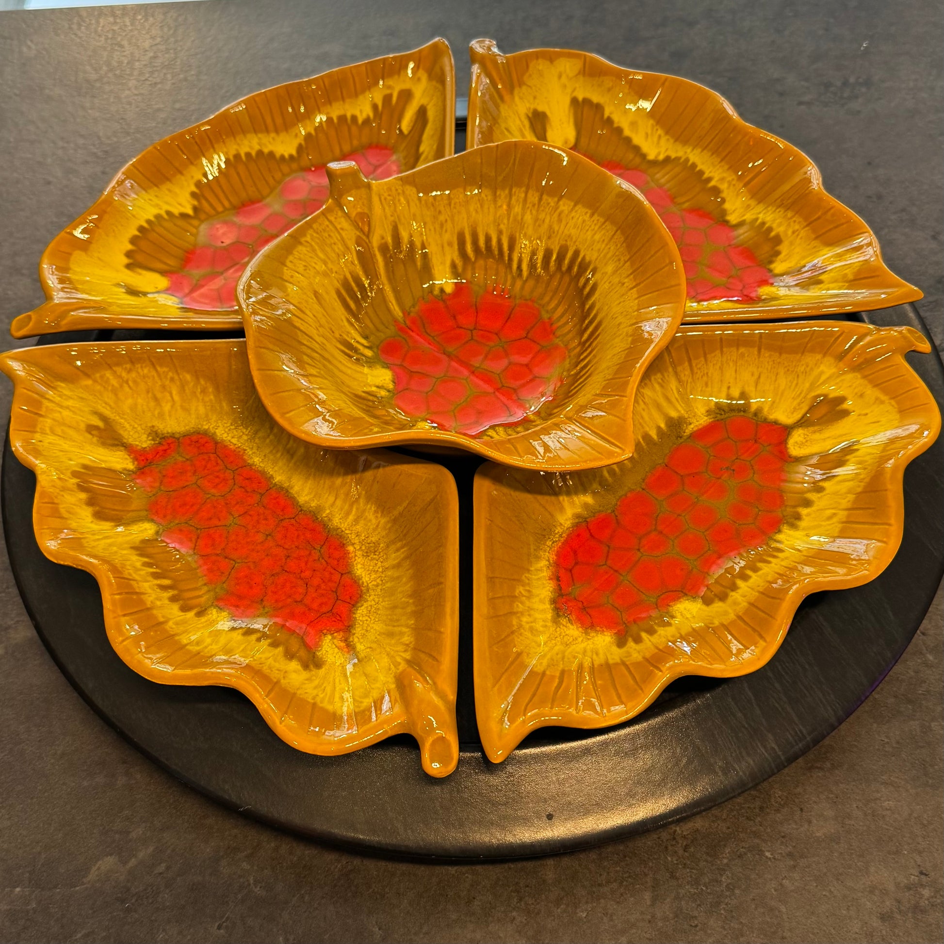 Chips and Dips Set of 6 California Pottery RL70