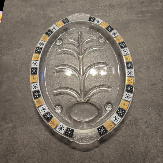 Garland Glass Atomic Meat Platter
