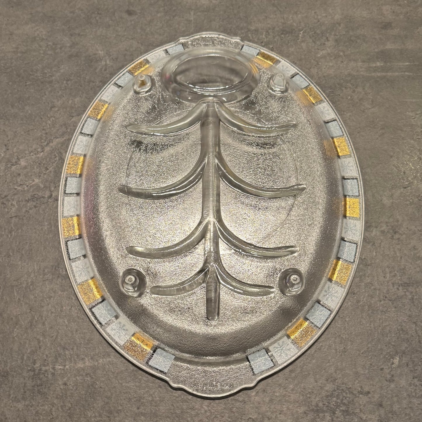 Garland Glass Atomic Meat Platter