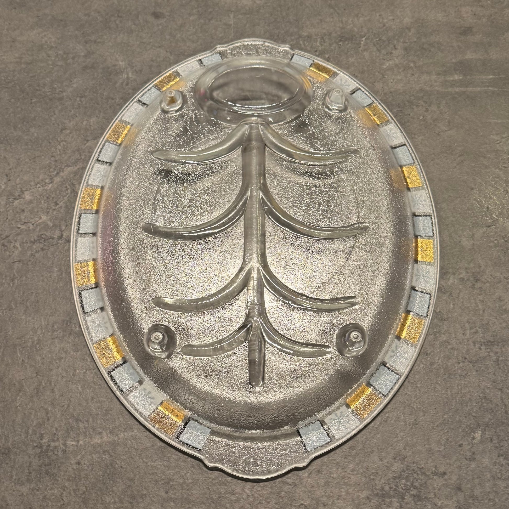 Garland Glass Atomic Meat Platter