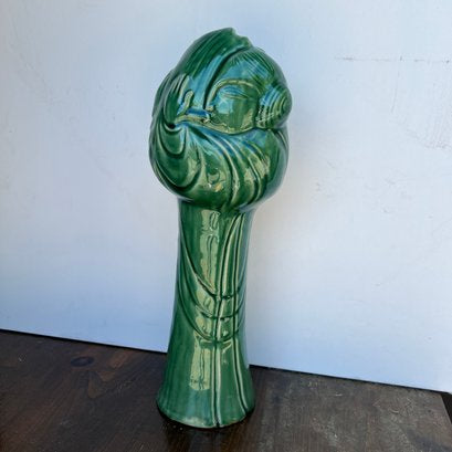 Lotus Green Woman Vase