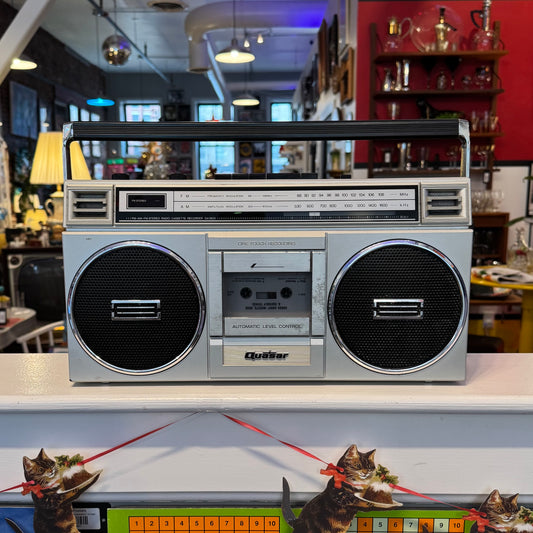 Quasar Silver Boombox (working)