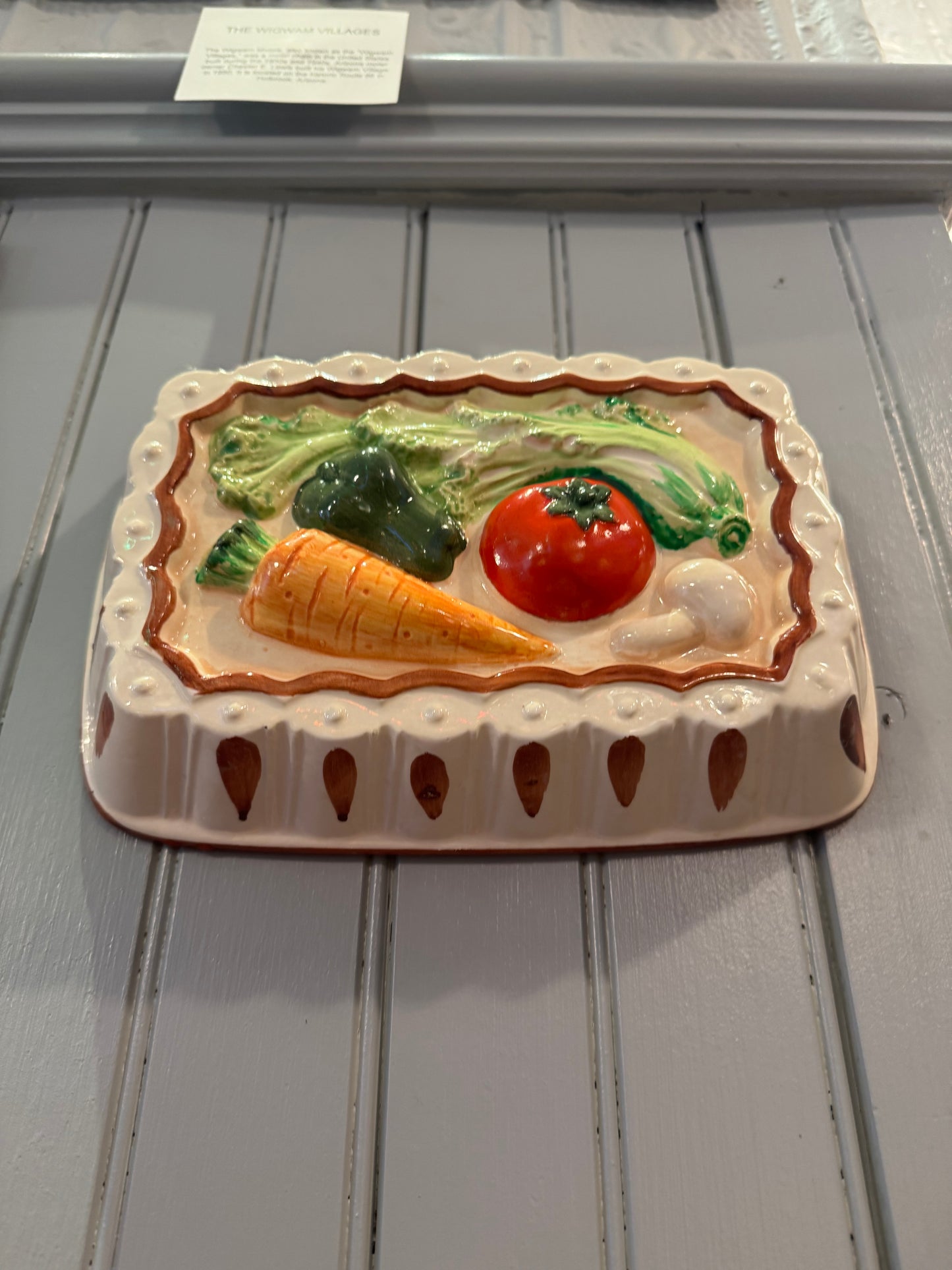 Vegetable Basket Wall Decor Dish