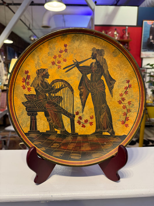 Greek Tourist Plate Entitled 'Classical Period 350BC"