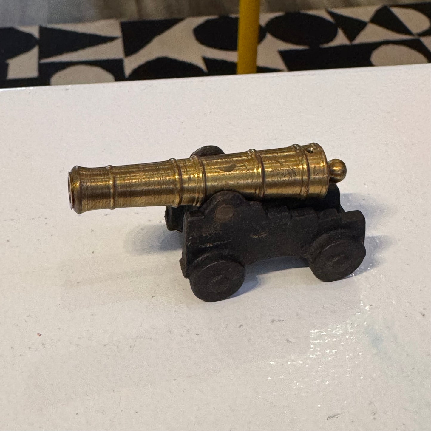 Mini Brass and Iron Cannon Desk Weight