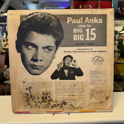 Paul Anka "Sings his Big Big 15 Vol. 3" Vinyl