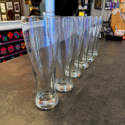 Set of 6 Pilsner Glasses 9"