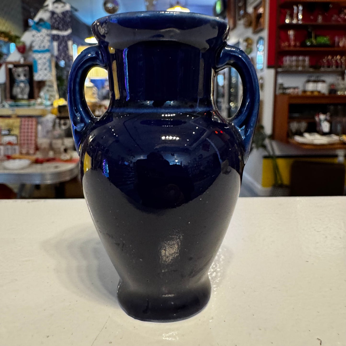 Plymouth Rock Souvenir Glazed Vase Jonroth Made in Germany.