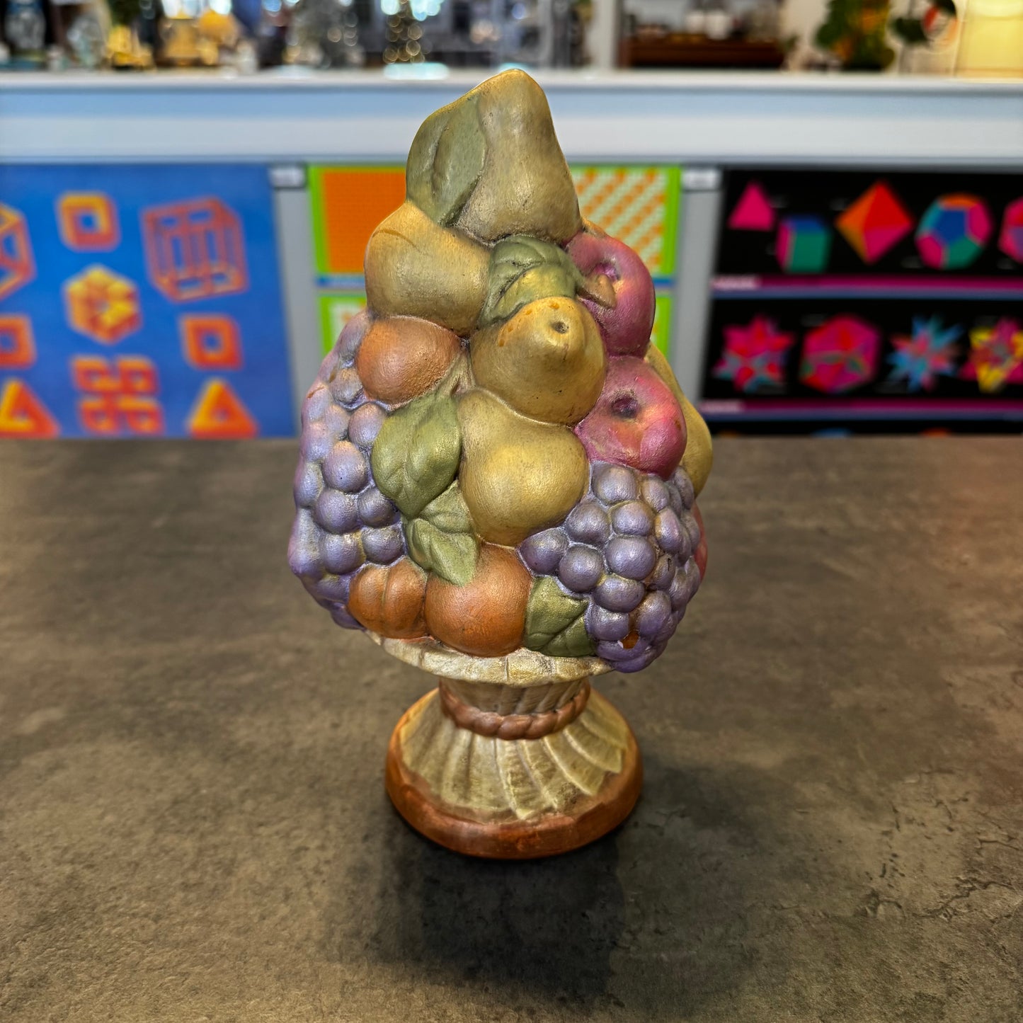 Ceramic Fruit Topiary Decor Piece