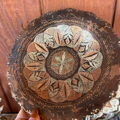 Copper Etched Bowl