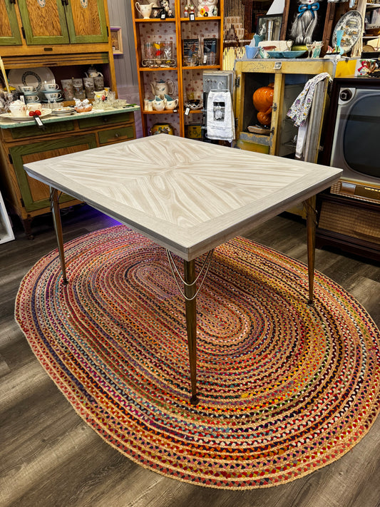 Atomic Silver Formica Table