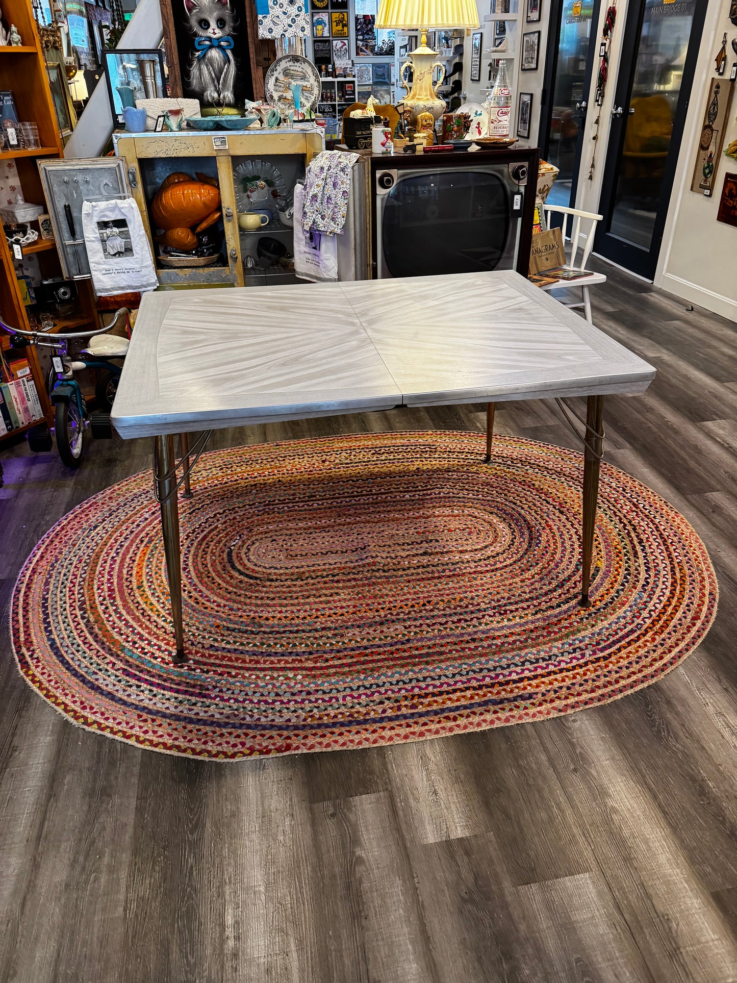 Atomic Silver Formica Table