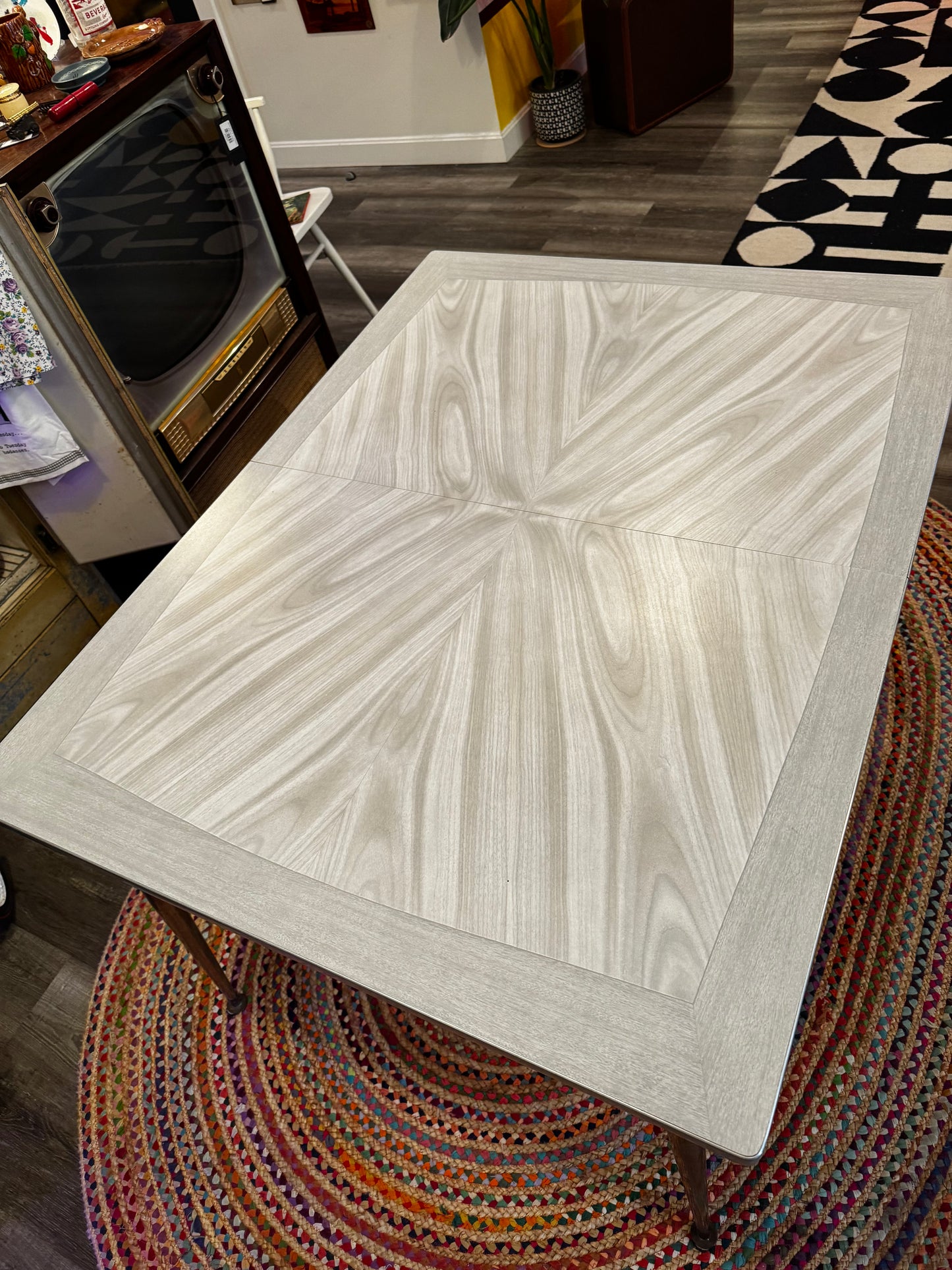 Atomic Silver Formica Table