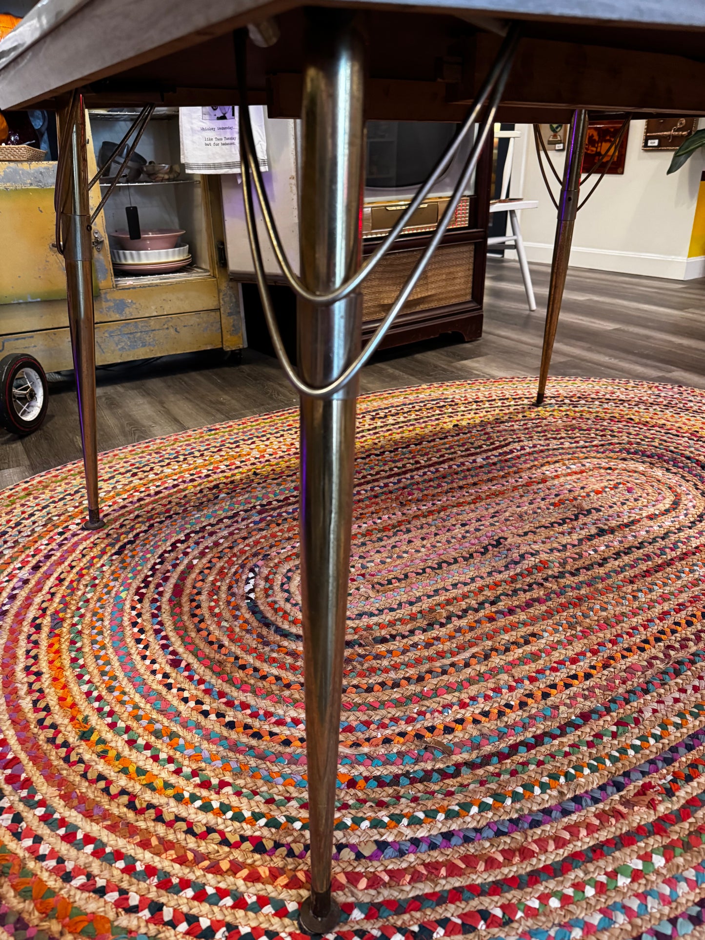 Atomic Silver Formica Table