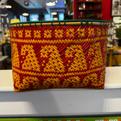 Colorful Handmade Woven Basket