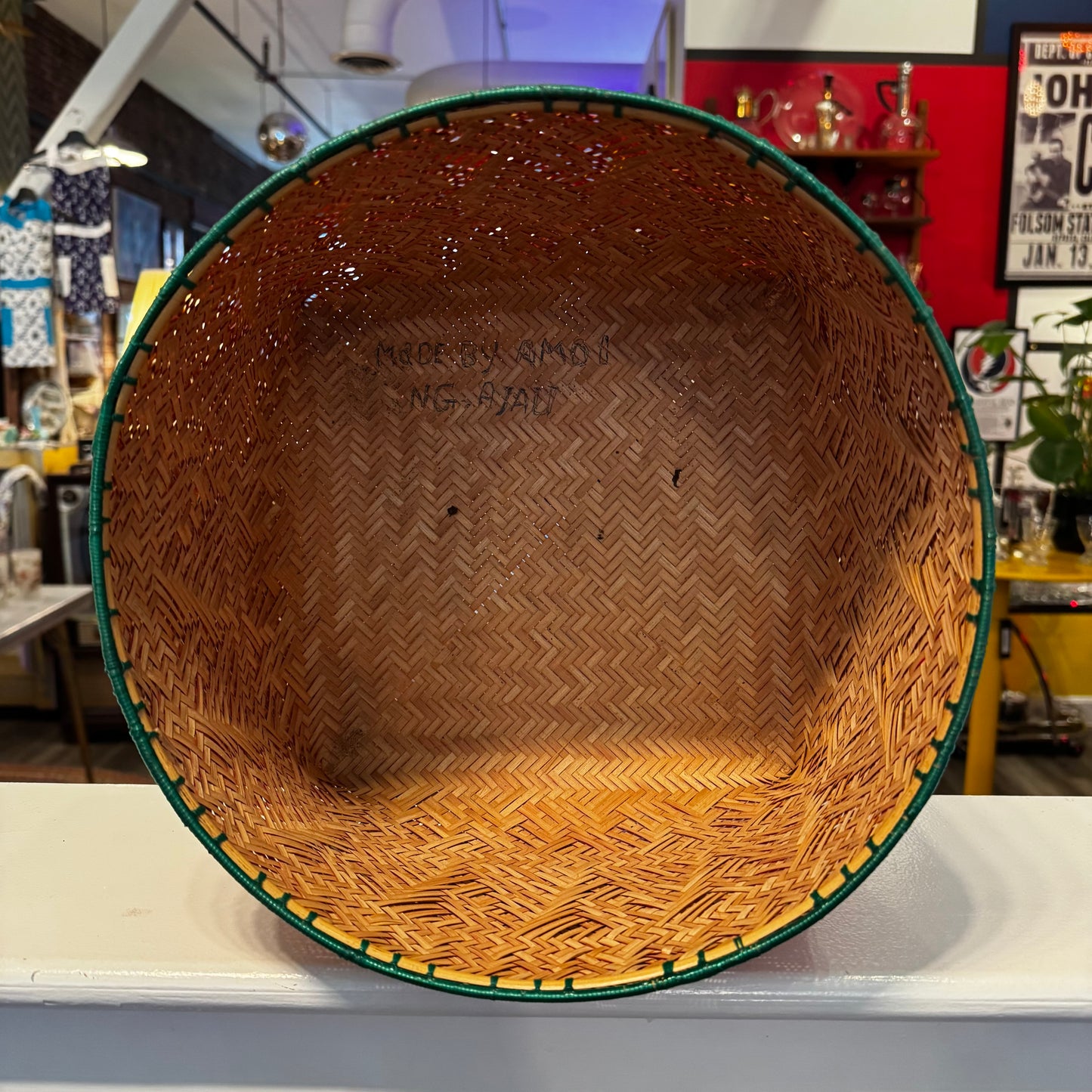 Colorful Handmade Woven Basket