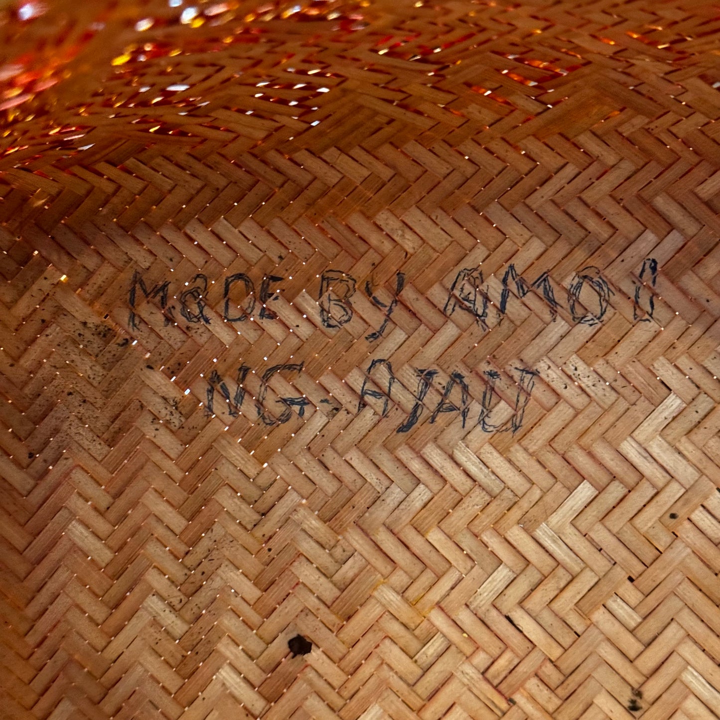 Colorful Handmade Woven Basket