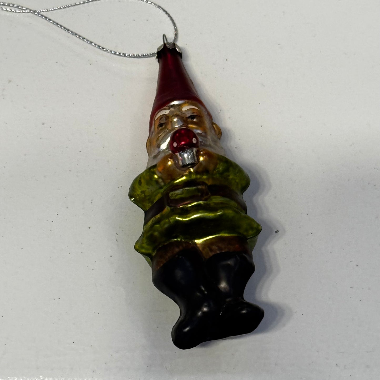 Gnome Glass Ornament