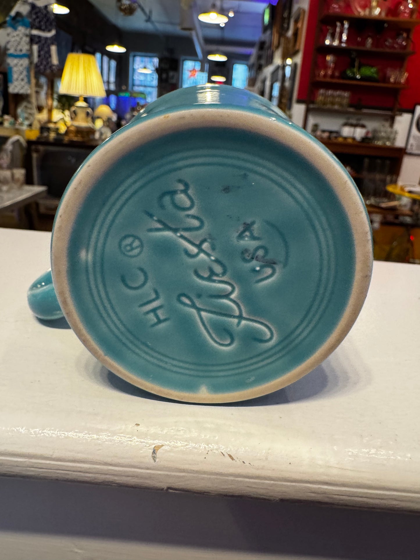 Fiesta Tom and Jerry Handle Mug - Turquoise