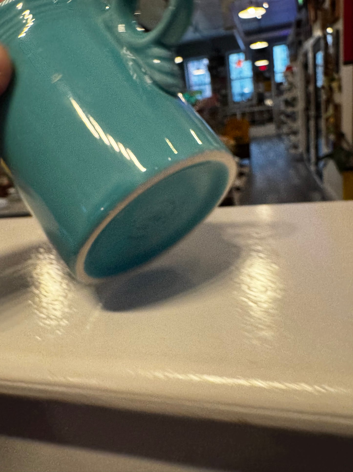 Fiesta Tom and Jerry Handle Mug - Turquoise 2