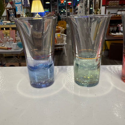 Set of 4 Cordial Glasses Multicolor