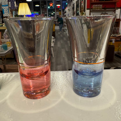 Set of 4 Cordial Glasses Multicolor