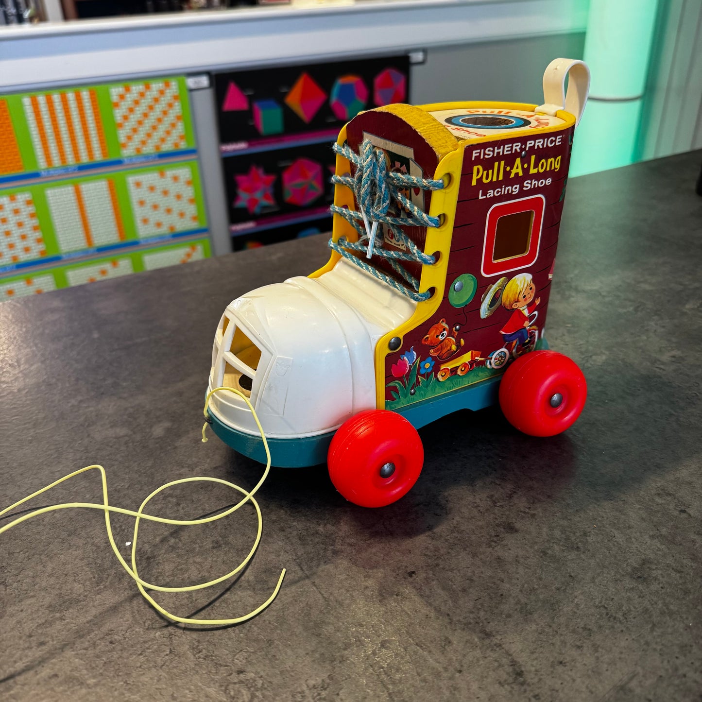 Fisher-Price Pull-A-Long Lacing Shoe Toy
