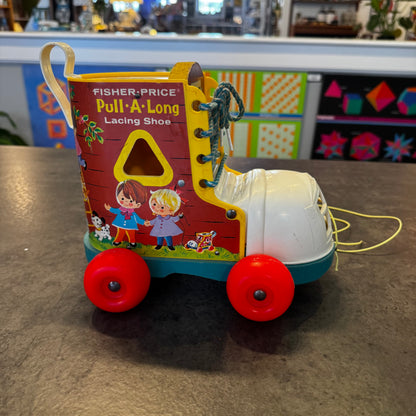 Fisher-Price Pull-A-Long Lacing Shoe Toy