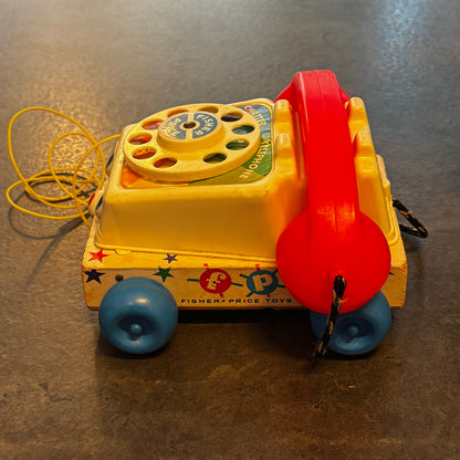Vintage Fisher-Price Chatter Telephone Pull Toy