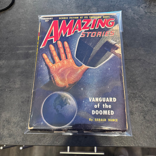 Pulp Magazine AMAZING STORIES. February, 1951. (Volume 25, No. 2)