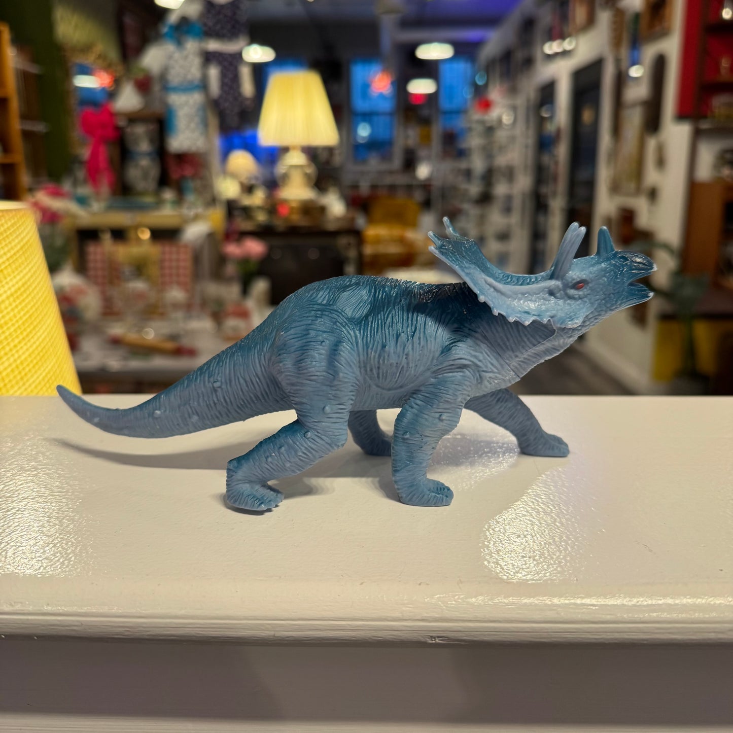 Blue Triceratops Toy Figurine