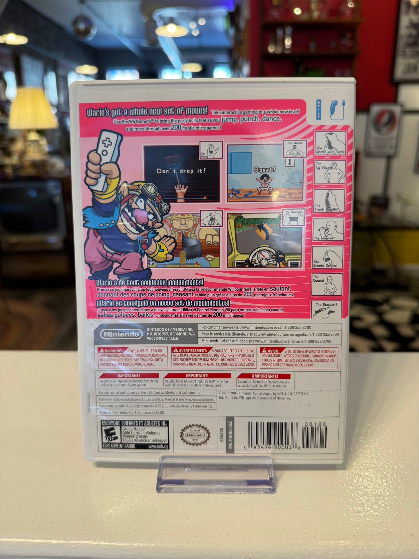 Wii Warioware Smooth Moves Game