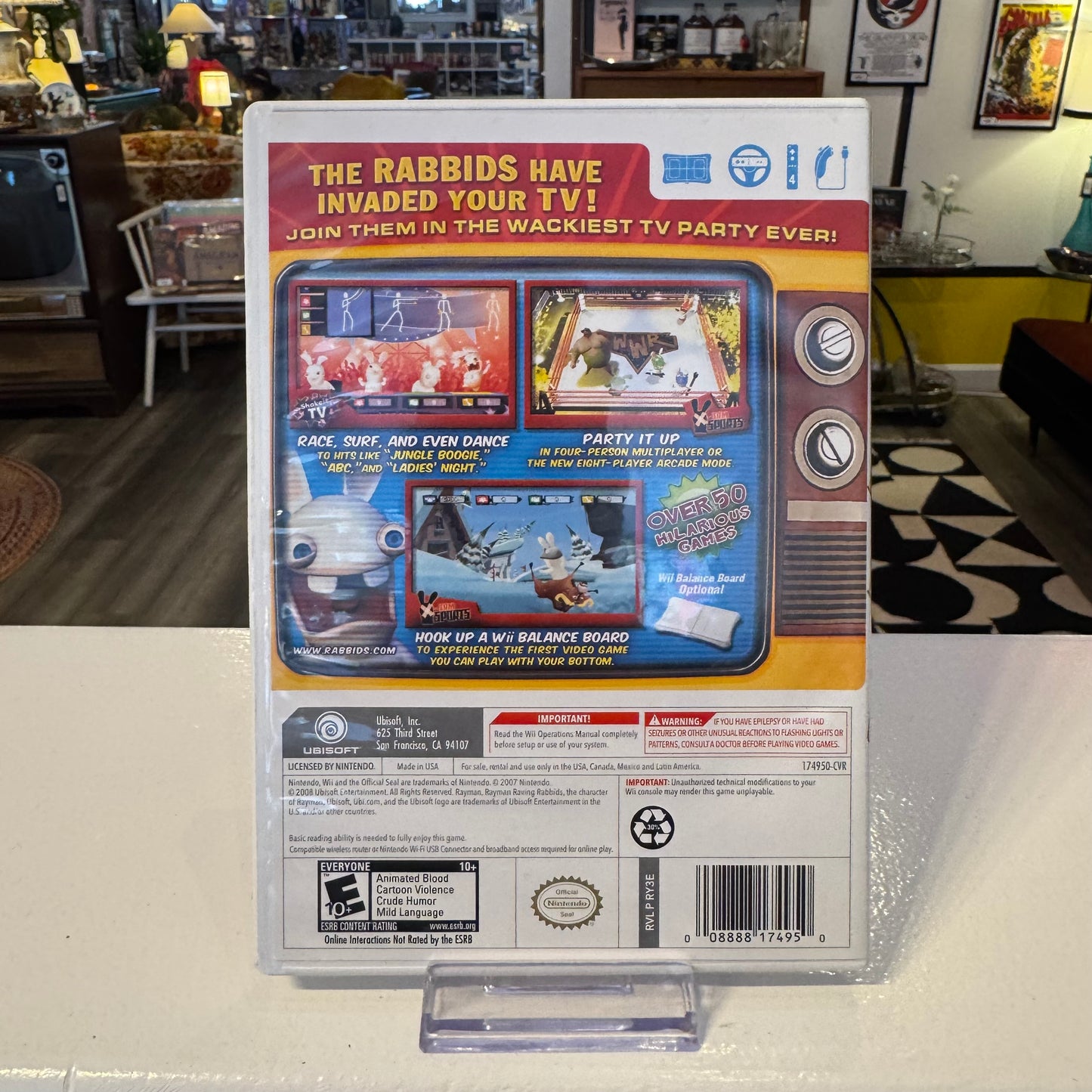 Wii Rayman Raving Rabbids Game