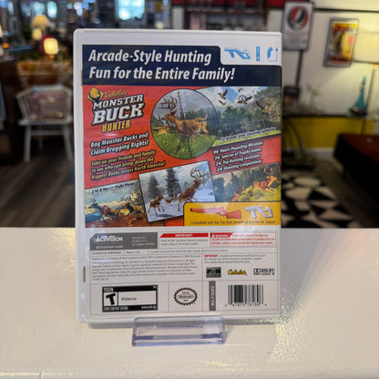 Wii Cabela's Monster Buck Hunter Game + Gun Case