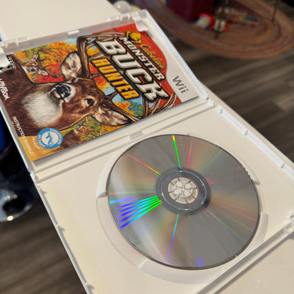 Wii Cabela's Monster Buck Hunter Game + Gun Case