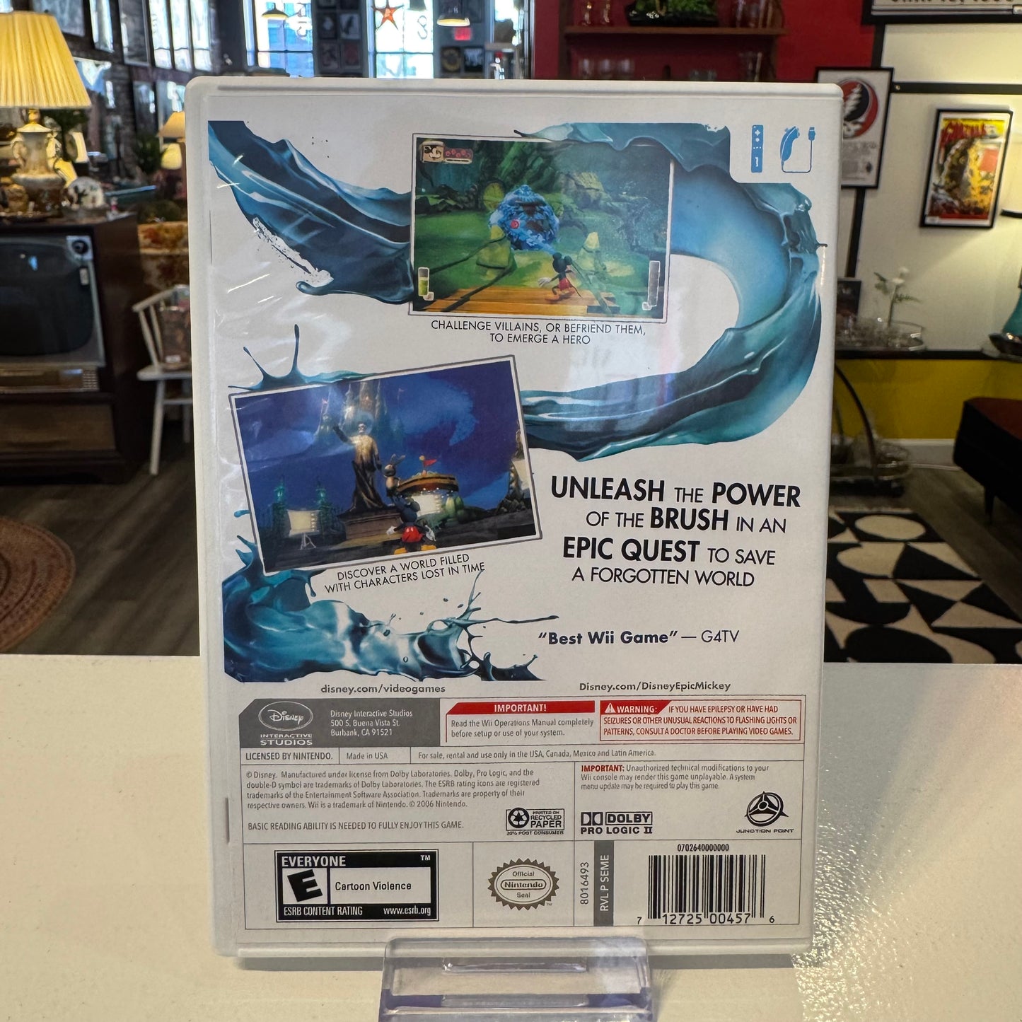 Wii Disney Epic Mickey Game