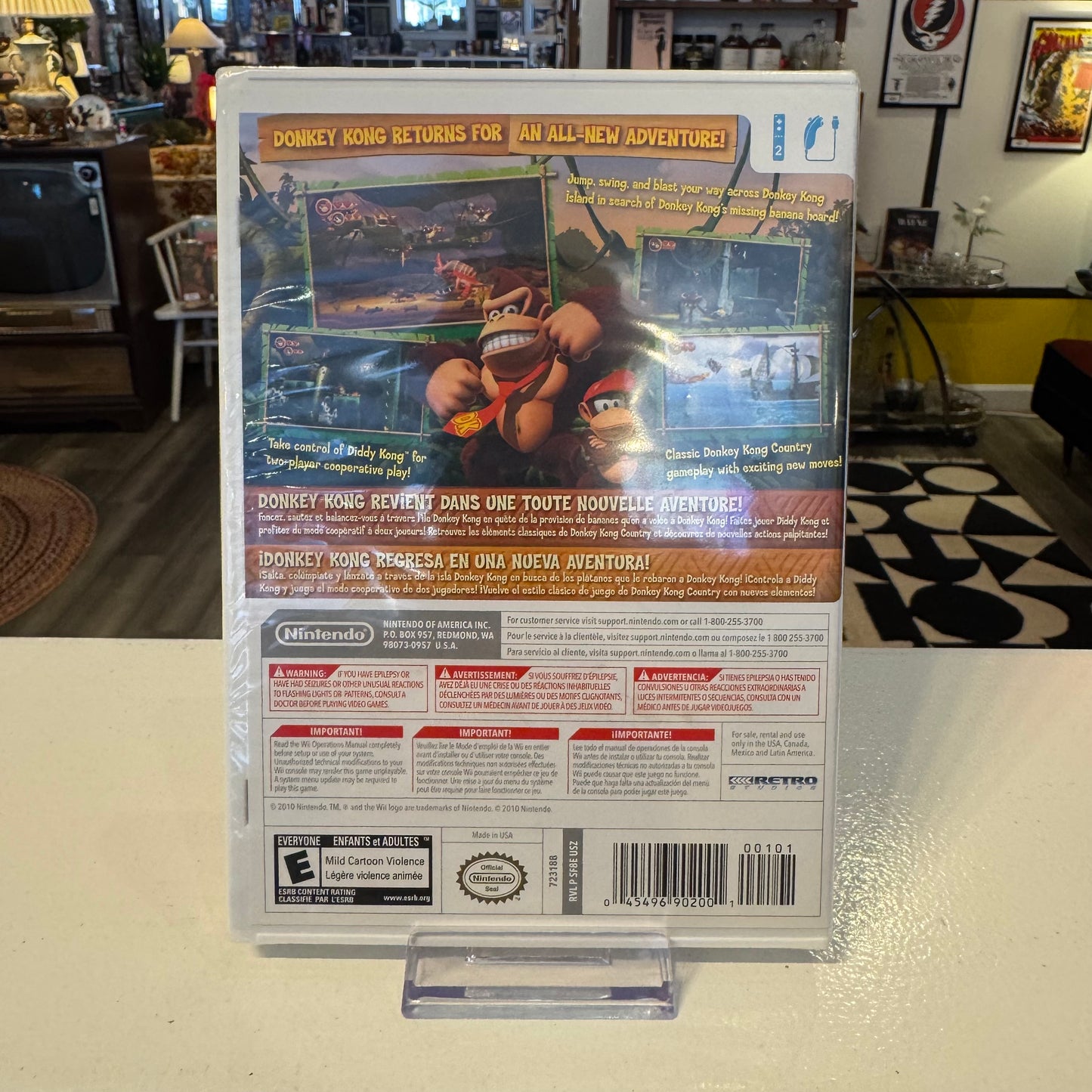 Wii Donkey Kong Country Returns Game Unopened