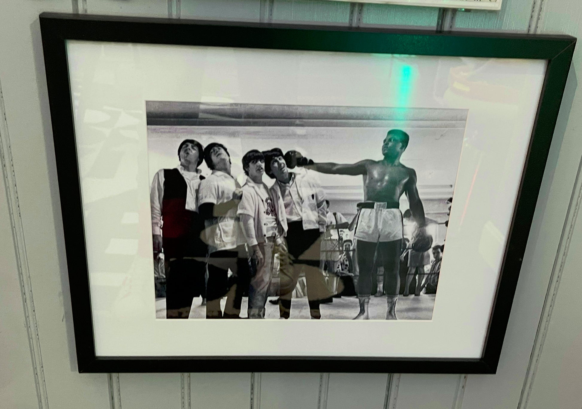 Ali with Beatles Framed Photo Print