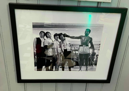 Ali with Beatles Framed Photo Print
