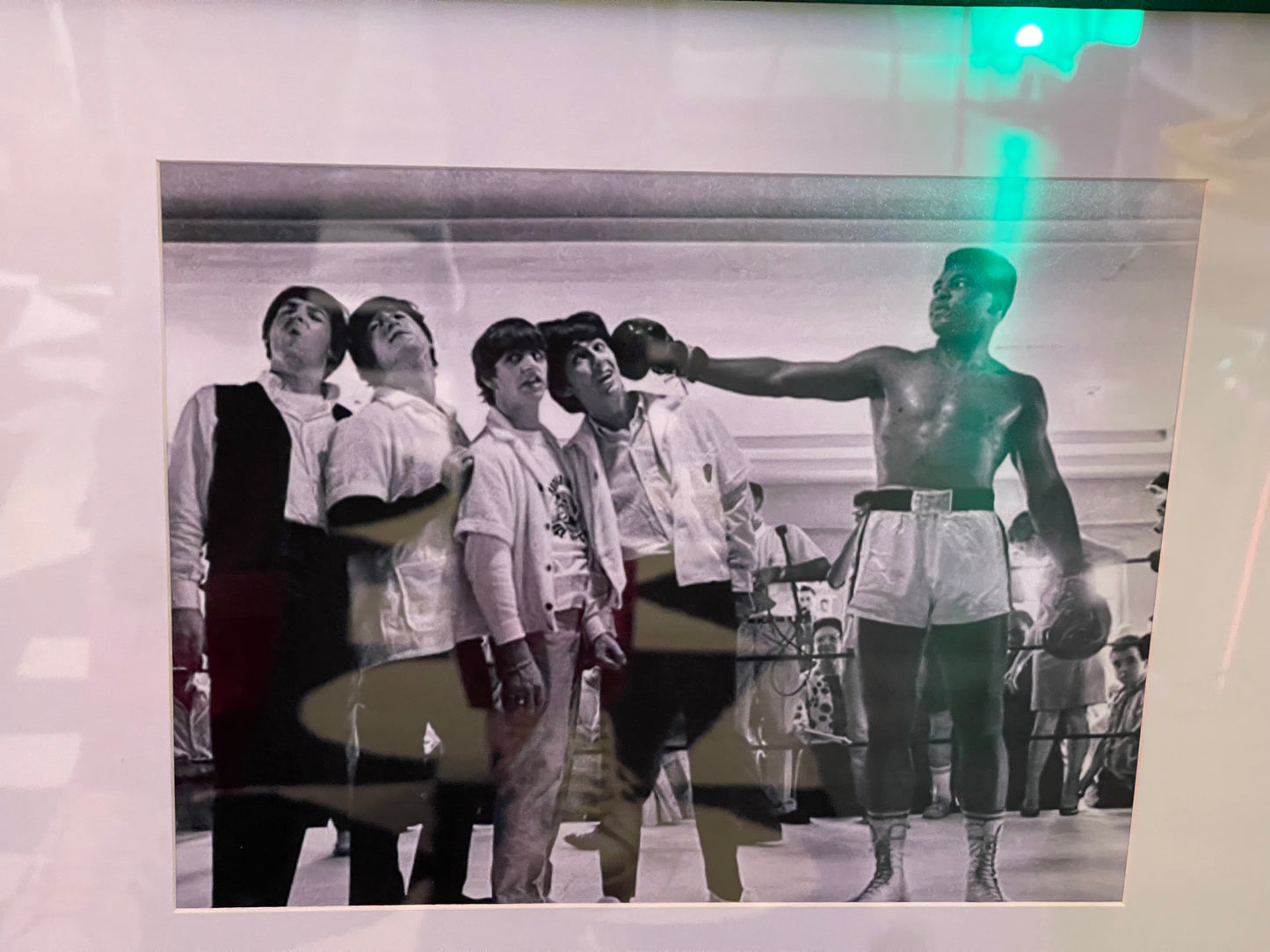 Ali with Beatles Framed Photo Print