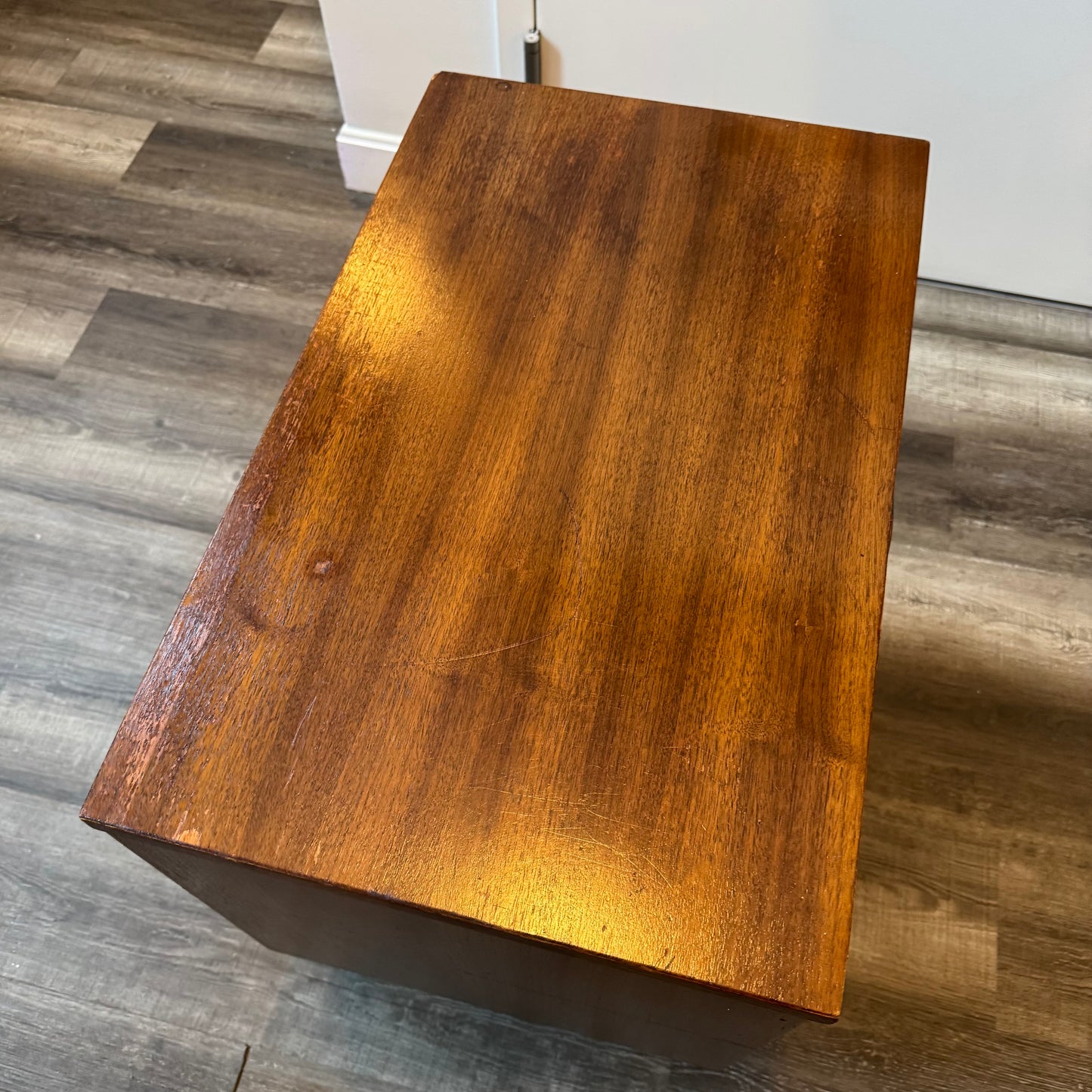 Mid Century Nightstand with 2 Drawers