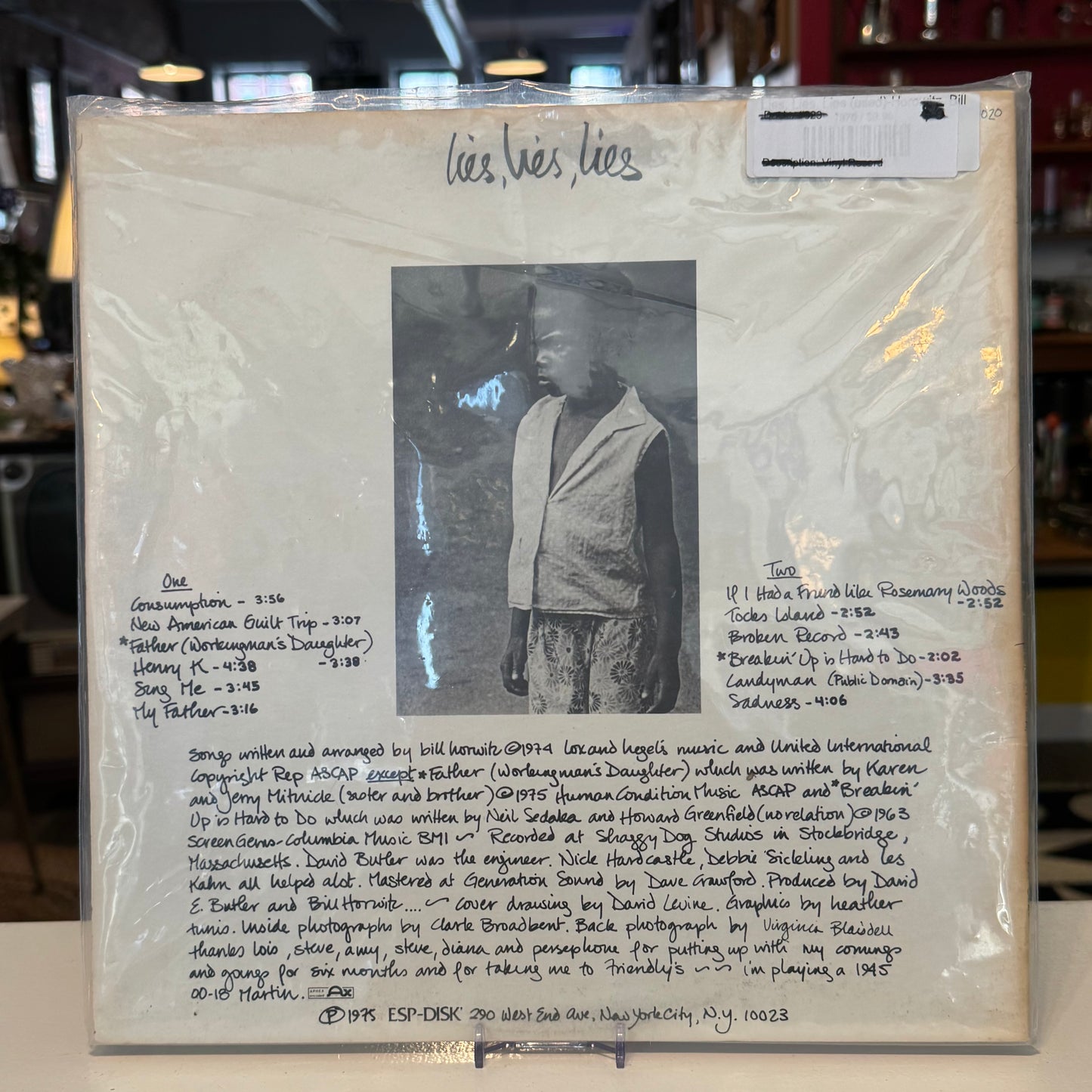 Bill Horwitz - Lies, Lies, Lies Vinyl