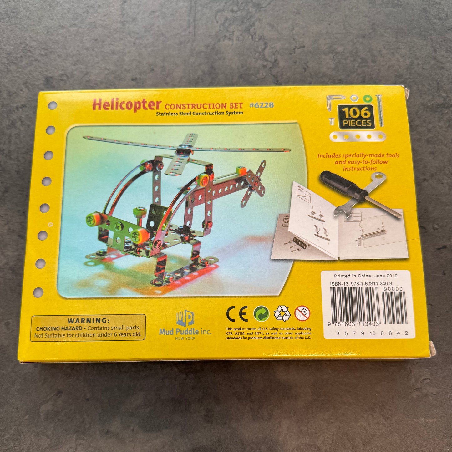Helicopter Construction Set Stainless Steel #6228