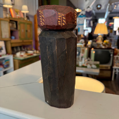 Jamaican Wood Head Bust