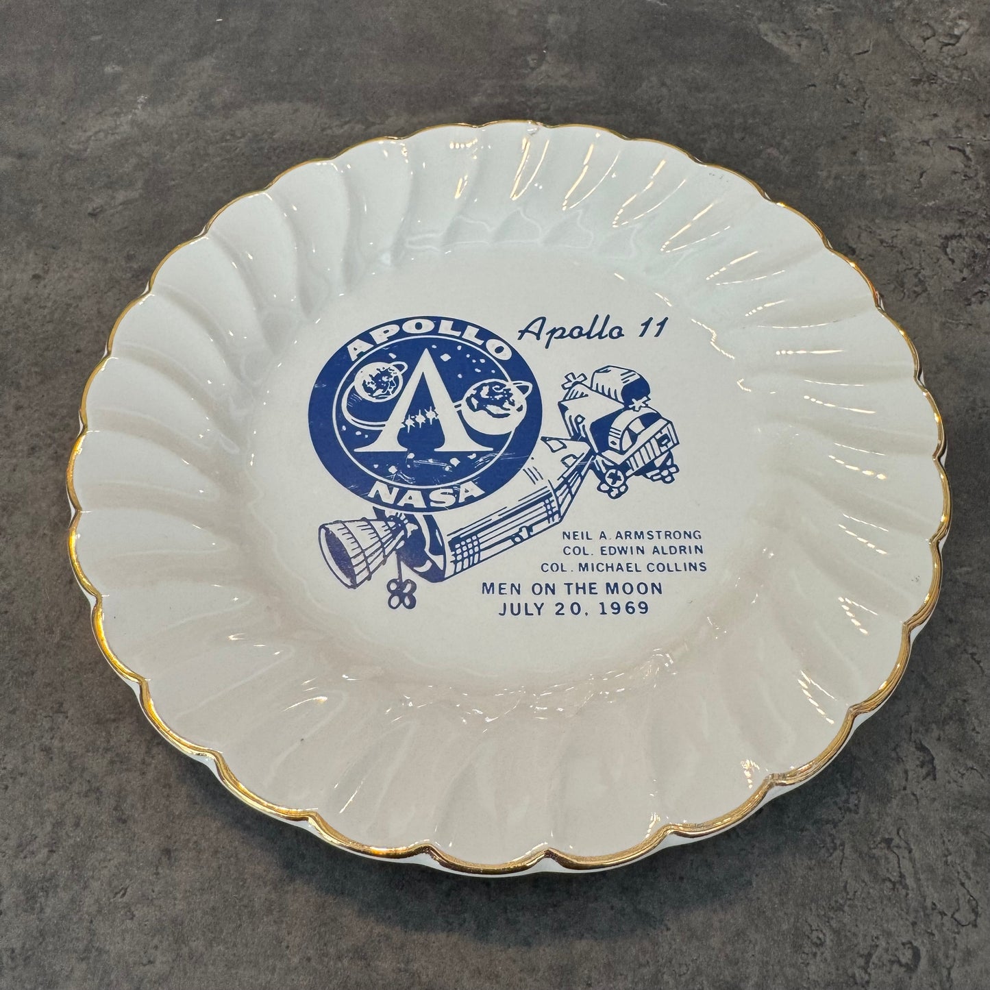 1969 Salem China - Apollo 11 Salad Plate