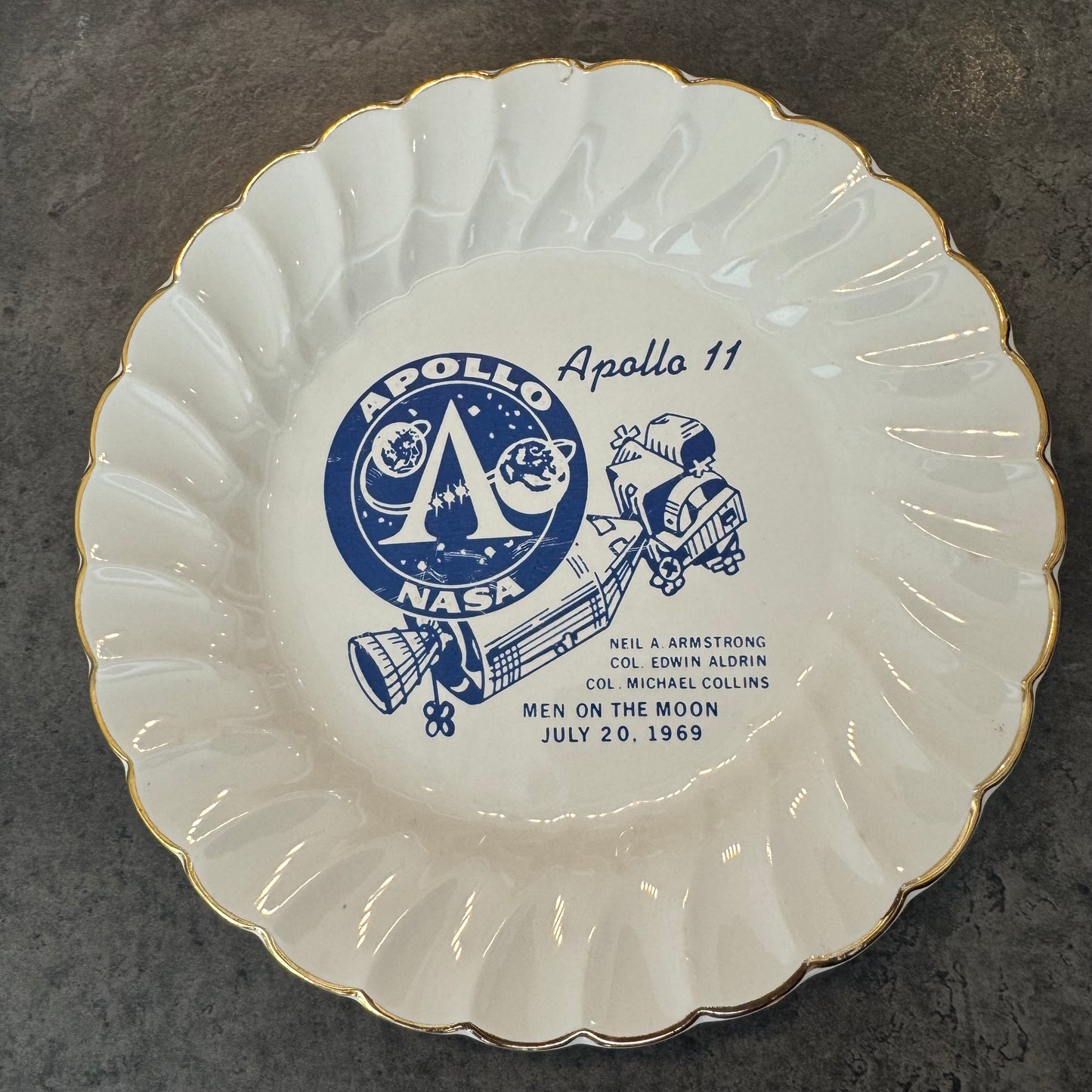 1969 Salem China - Apollo 11 Salad Plate