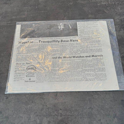 Wisconsin State Journal 'On the Moon!' Apollo 11 Edition July 21, 1969 (Pristine)