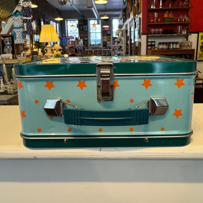 Vintage Style Tootsie Pop Metal Lunch Box – Mr. Owl "How Many Licks" – 2010 Old Navy Reproduction