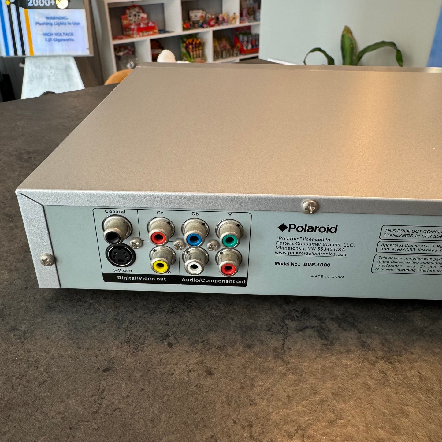 Polaroid DVP-1000 Slim DVD Player - Tested & Working (See Note on Tray)